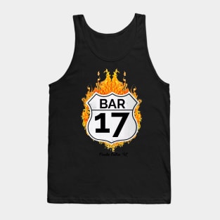 Burning up the Road at Bar 17 Tank Top